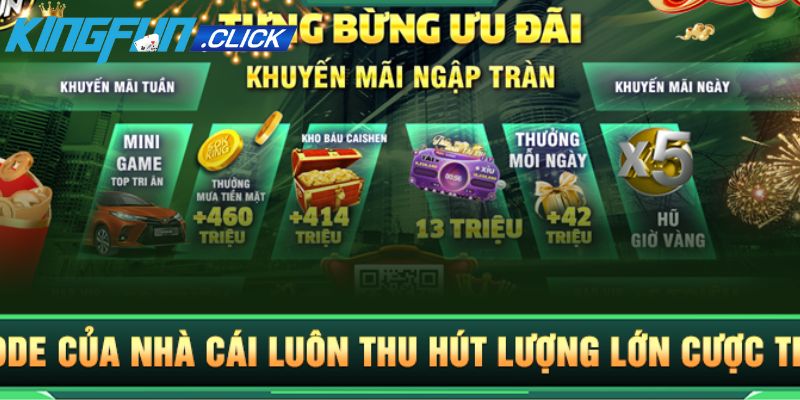 Chương trình ưu đãi hoàn thành nhiệm vụ đặt cược tại cổng game Kingfun